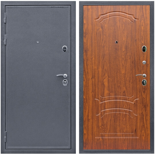 Дверь входная Graf Лондон 2 Антик серебро / МДФ 6 мм ФЛ-140 Мореная береза