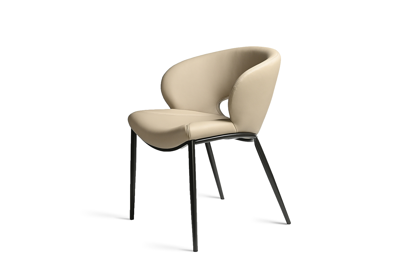 Стул обеденный экокожа кремовый Garda Decor 160KD-80030