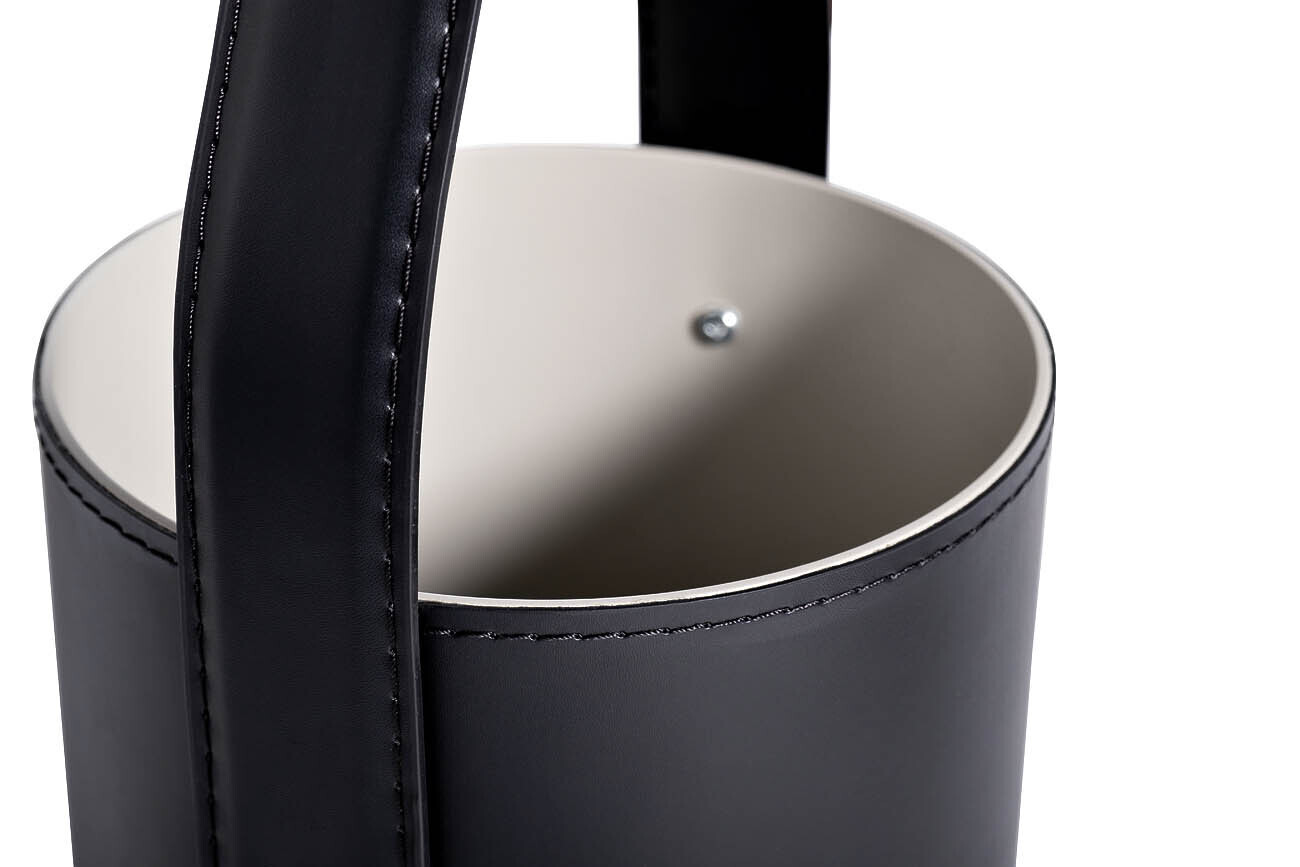 Столик журнальный круглый (кожаная отделка) Garda Decor 58DB-ET17040