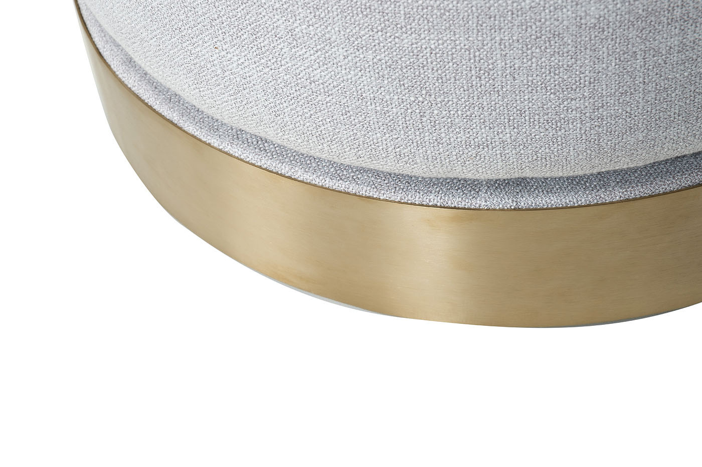 Кресло Napoli вращающееся светло-серая рогожка Garda Decor Napoli-2K-СВ.СЕР-Bergamo90