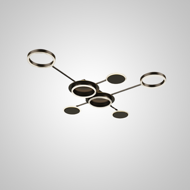 Потолочный светильник ALDAN L110 Black by ImperiumLoft