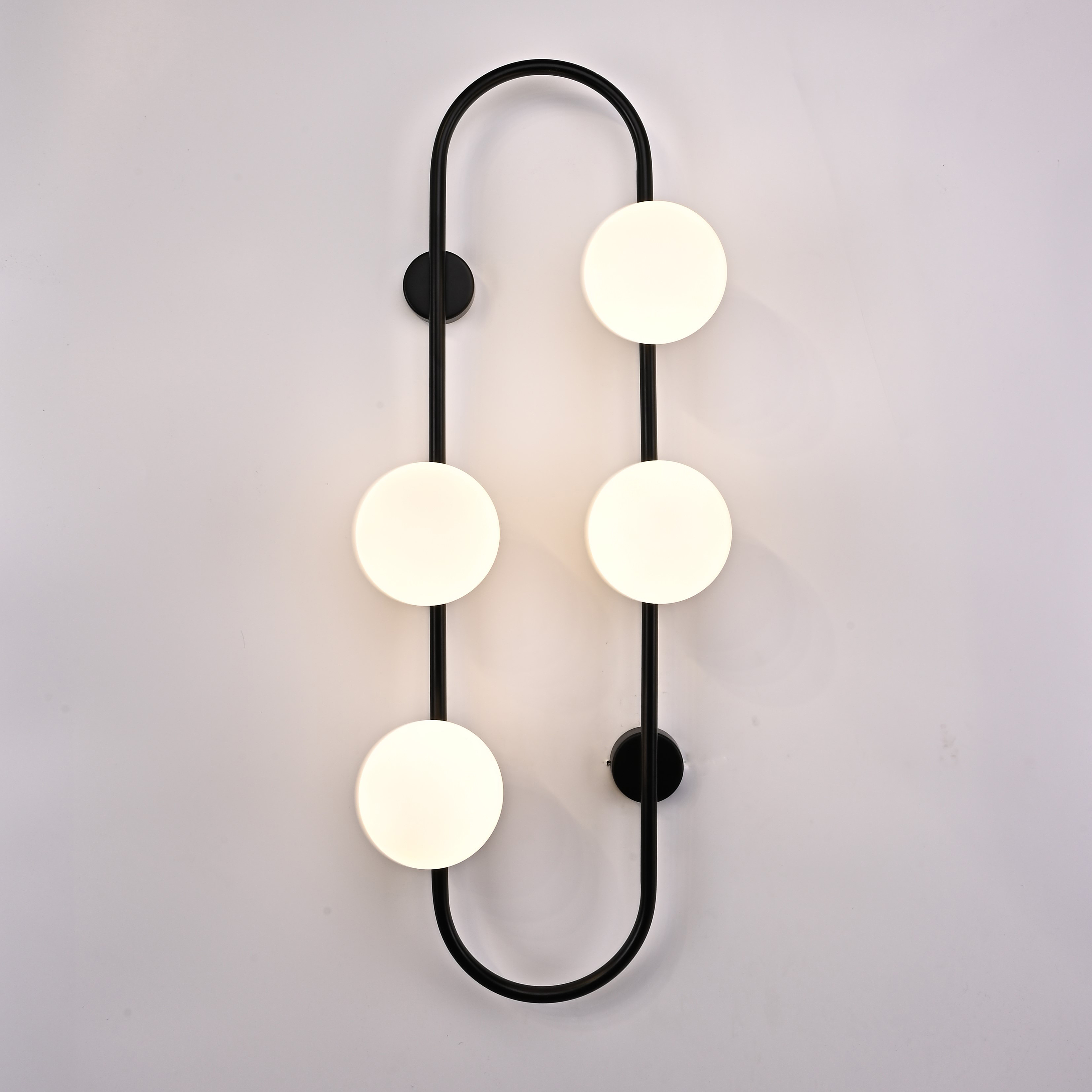 Настенное Бра Hoop Wall H77 Black By Imperiumloft
