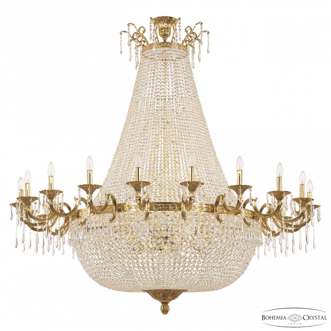 Люстра груша хрустальная 2201H210/20/160IV/Y1 G Bohemia Ivele Crystal