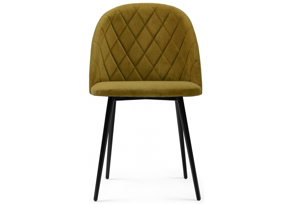 Стул Woodville Зест микровелюр 12 / черный глянец 464195