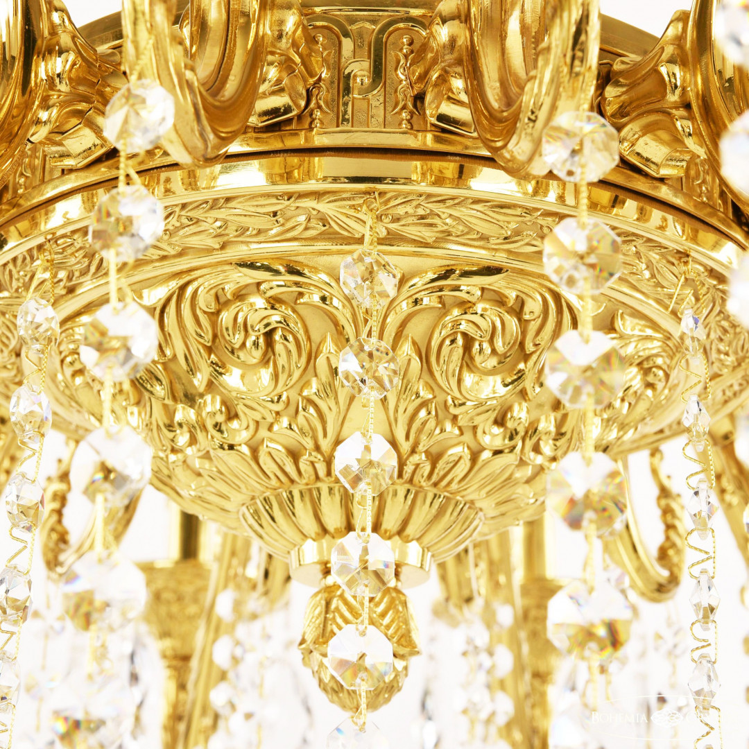 Люстра бронзовая с хрусталём 71102/5/175 B G