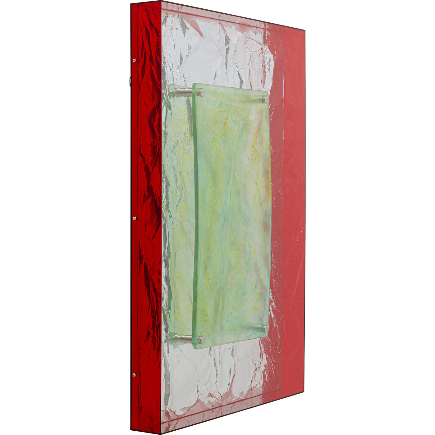 Панно настенное Crumple Yellow 60x90cm KARE 57345