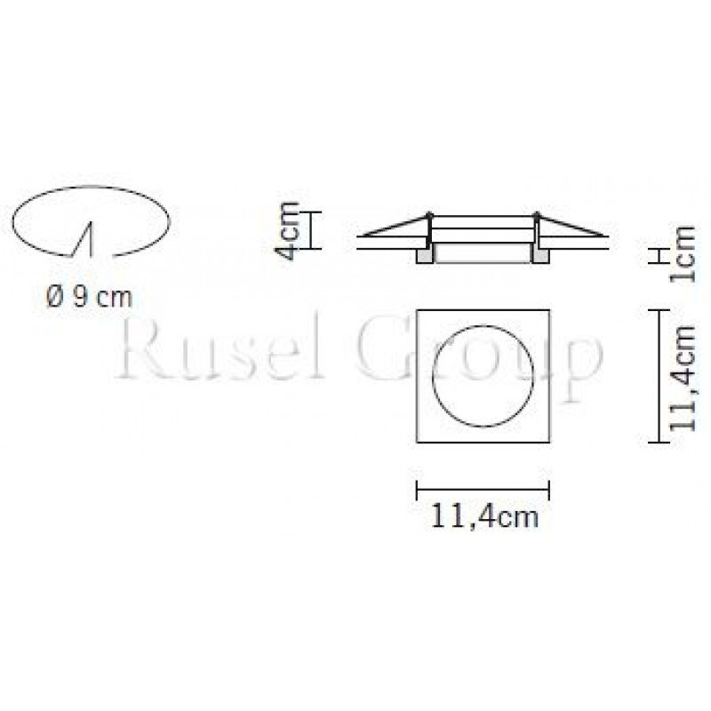 Встраиваемый светильник Fabbian Sette W D54 F03 11