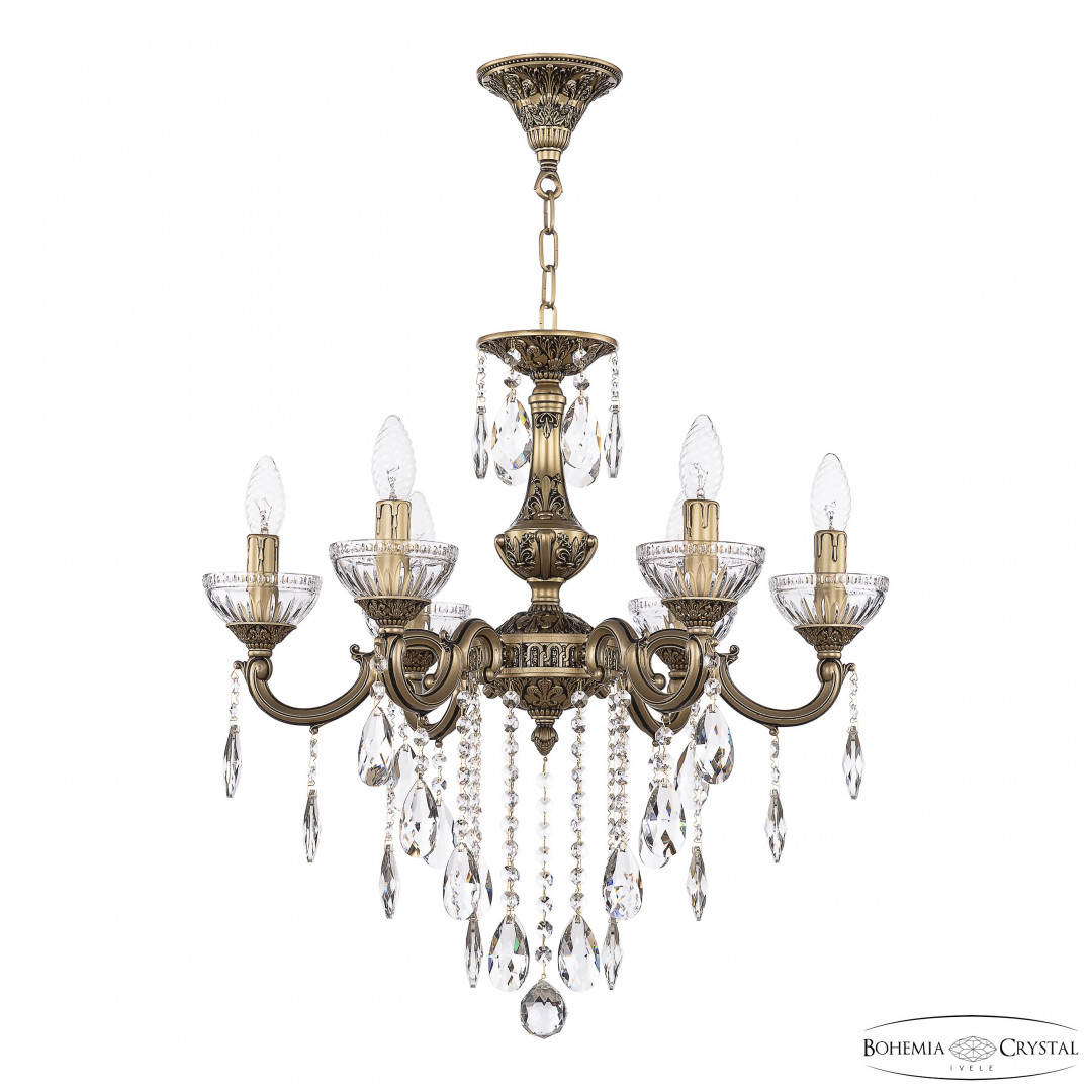Люстра хрустальная AL78101/6/175 B AGB P Clear/M-1G Bohemia Ivele Crystal
