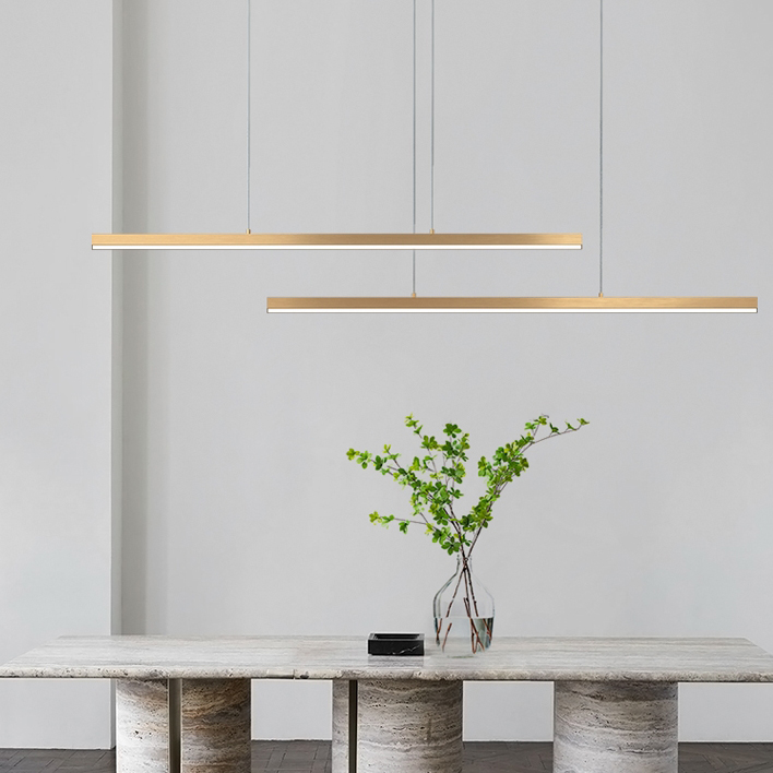 Подвесной светильник HELKEN DUO L95+135 Brass by ImperiumLoft