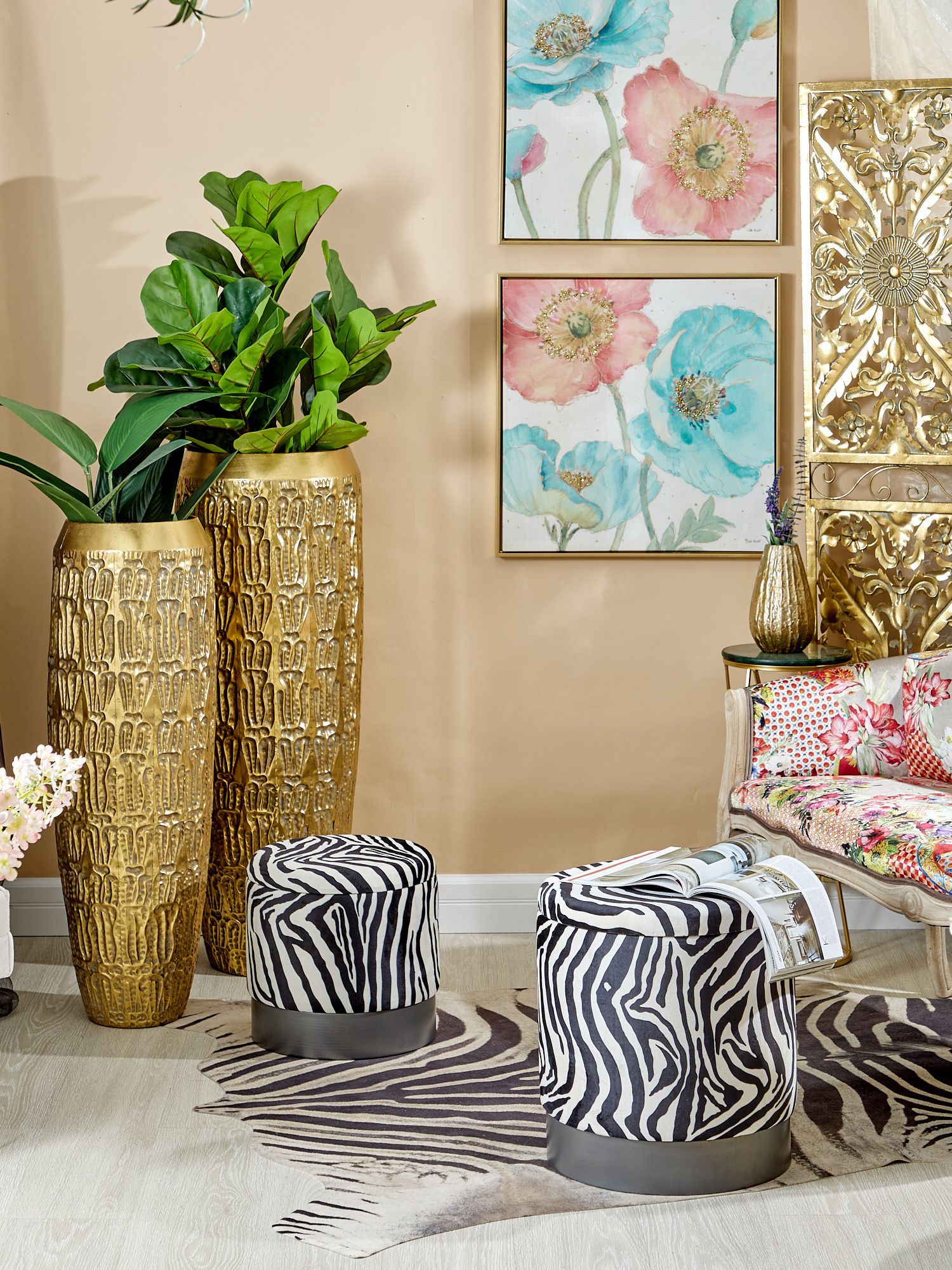 Пуф с крышкой Glasar 49-039