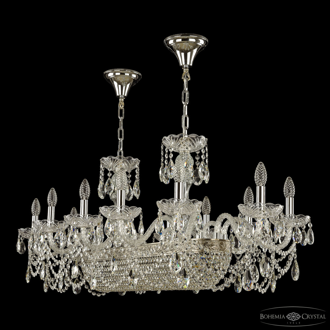 Люстра хрустальная 1453/12/195/800 Ni Bohemia Ivele Crystal
