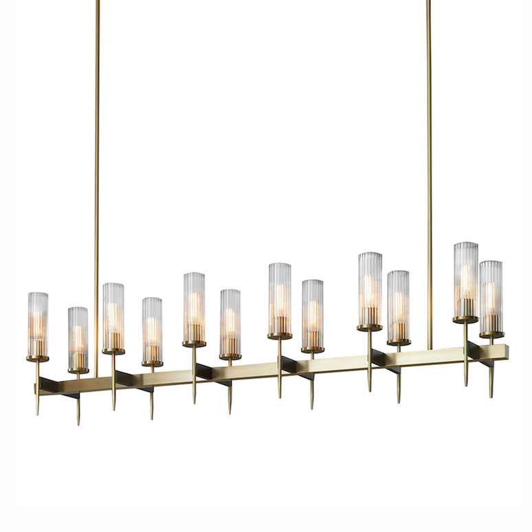 Люстра  Delight Collection Alouette 12 brass