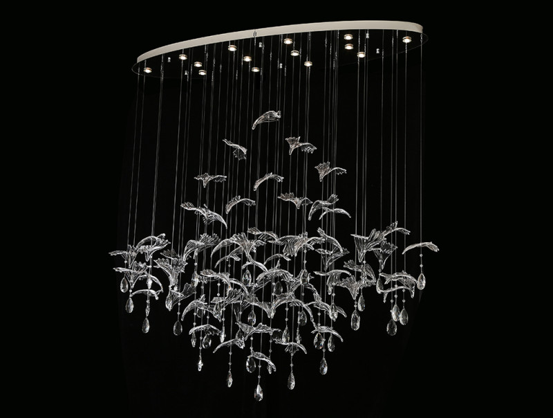 Подвесная люстра Newport 8220/140 С oval chrome