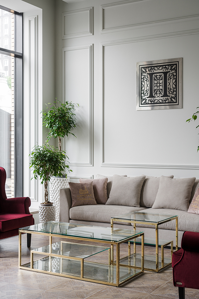 Кашпо напольное жемчужно-белое Garda Decor ZS-C785-27