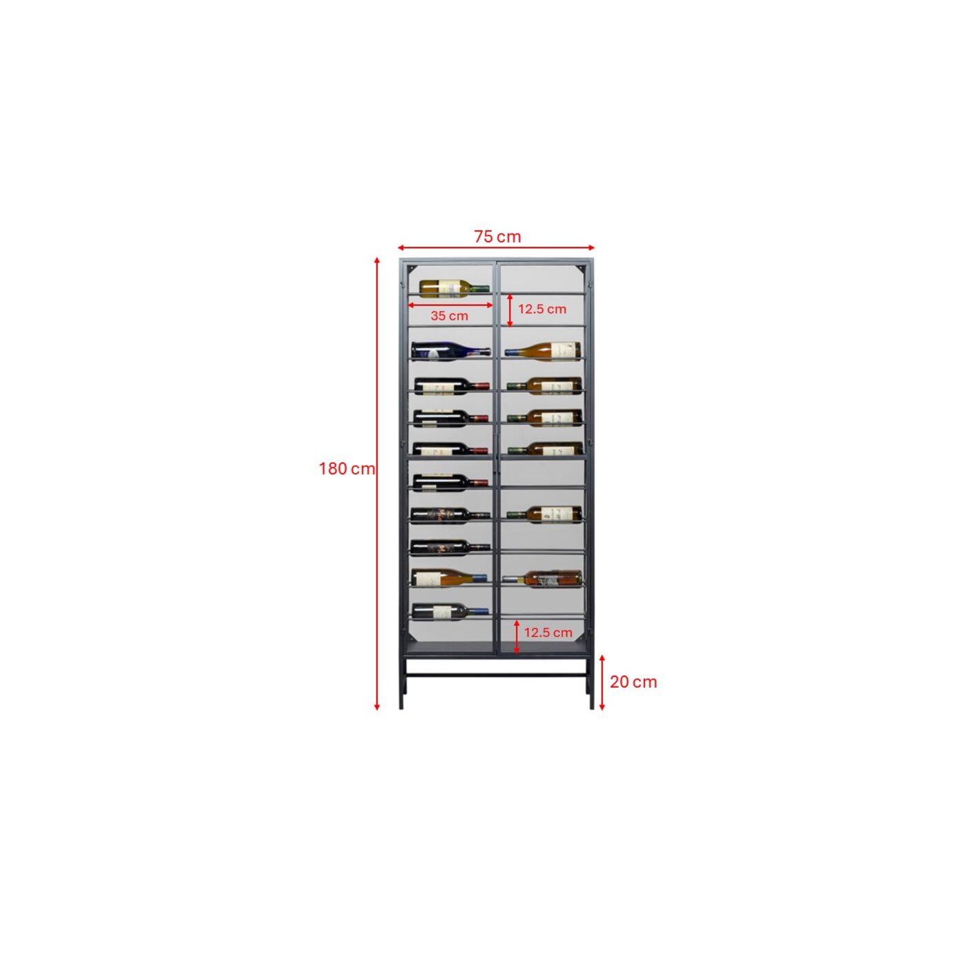Винная полка Suri 75x180 см KARE 87878