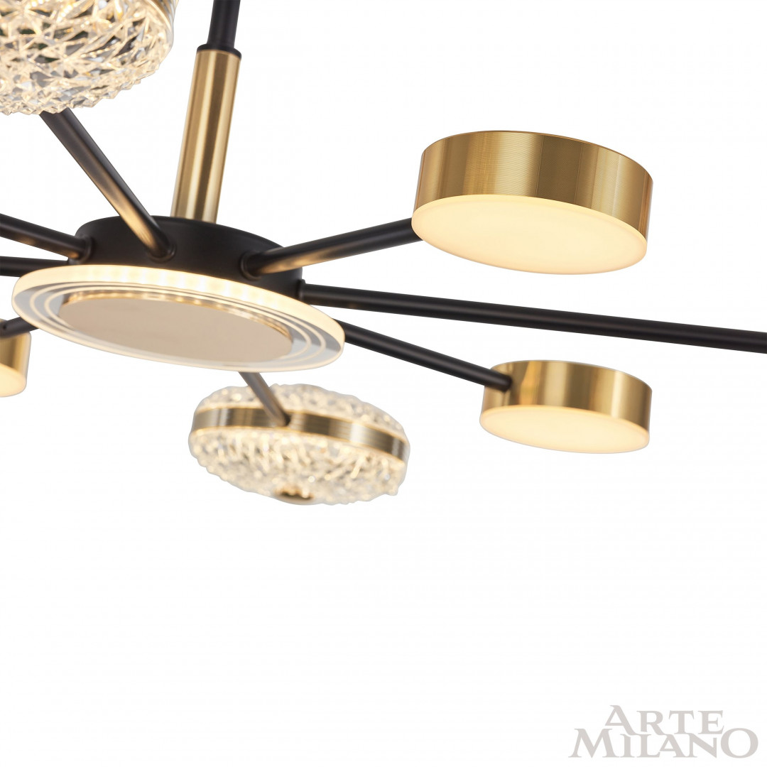 Люстра светодиодная 272069/8 BK/GD Arte Milano