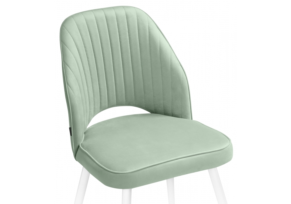 Стул Woodville Стул на металлокаркасе Брейния velutto 14 / белый 500003