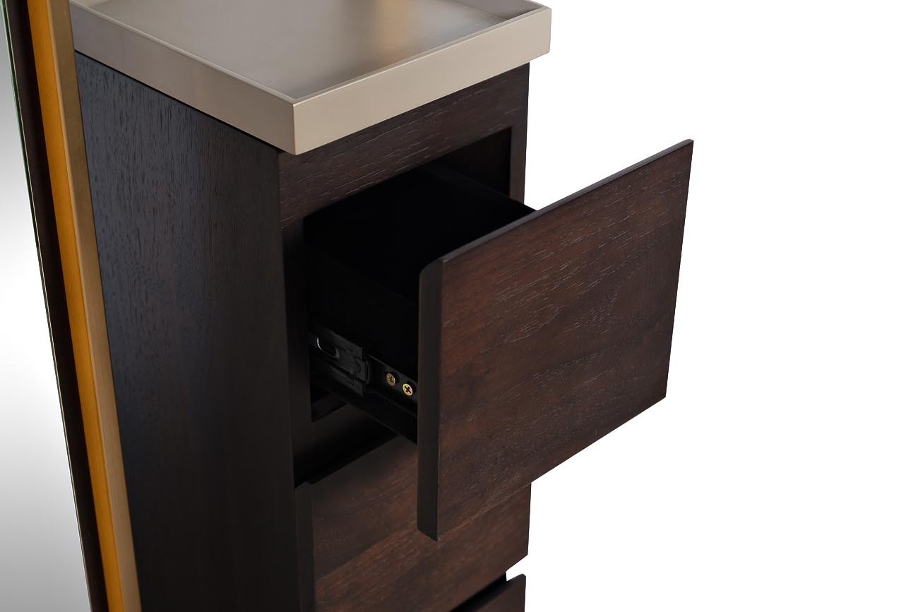 Зеркало напольное с тумбой и подсветкой Garda Decor 58DB-MR18158