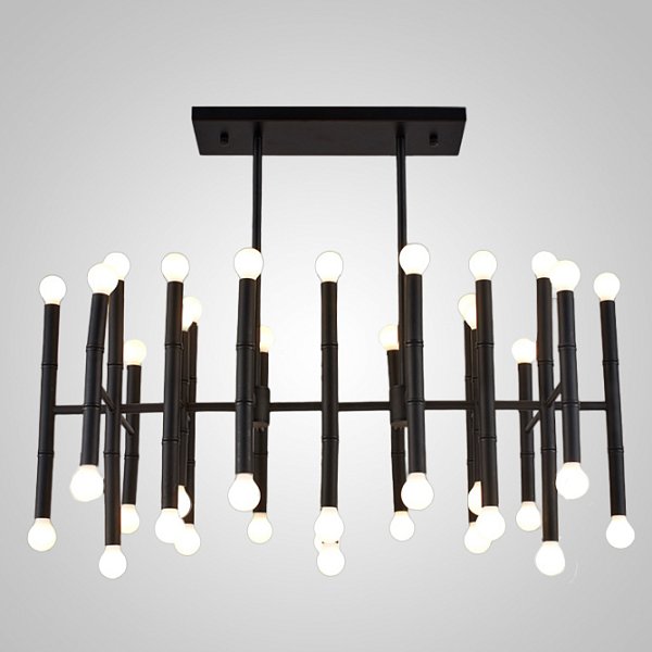 Подвесная рядная люстра CONSTA L40 Black by ImperiumLoft