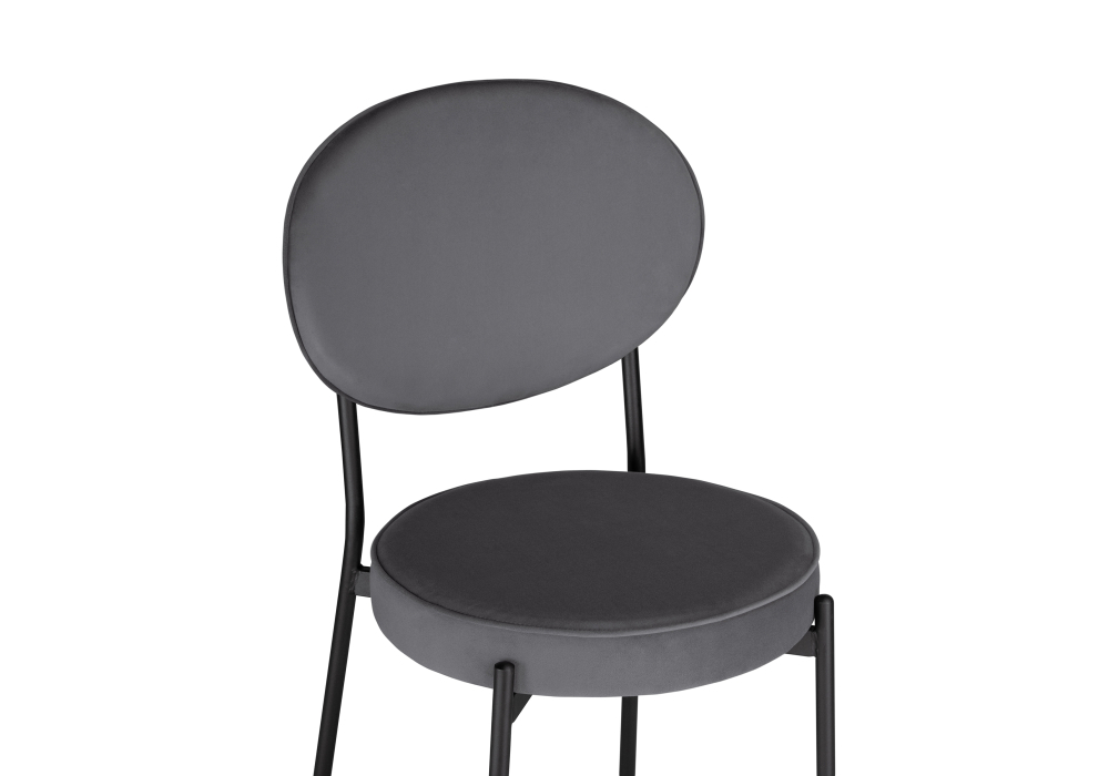 Стул Woodville Ройс антрацитовый / черный 528453