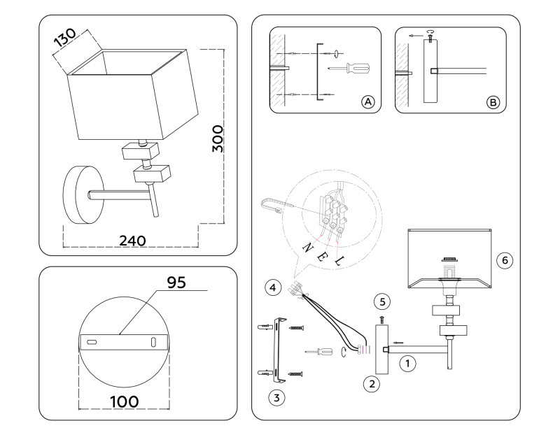 Бра Ambrella Light LH71335