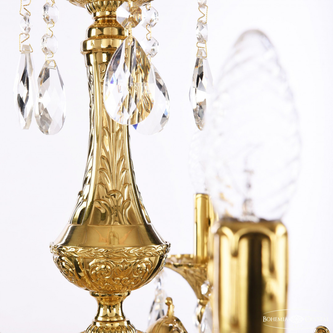 Люстра бронзовая с хрусталём 72101/5/175 A G