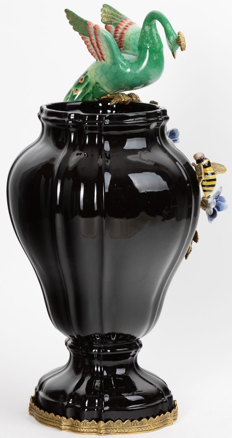 Ваза с павлином Glasar 31G2376/A1186FH/U1