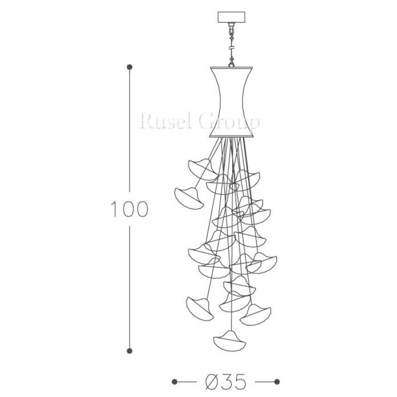 Подвесной светильник Italamp Bon Ton 2326/35