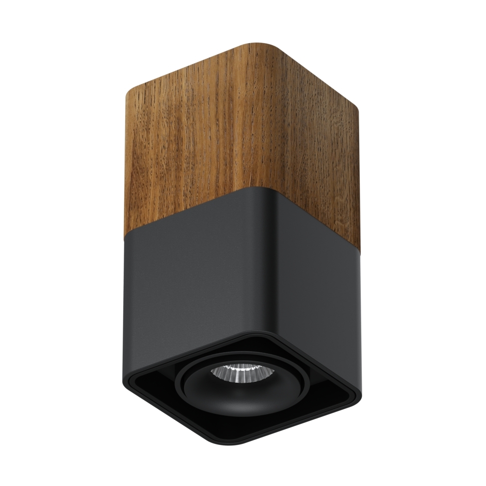 Накладной светодиодный светильник Ledron TUBING Wooden 90 Black