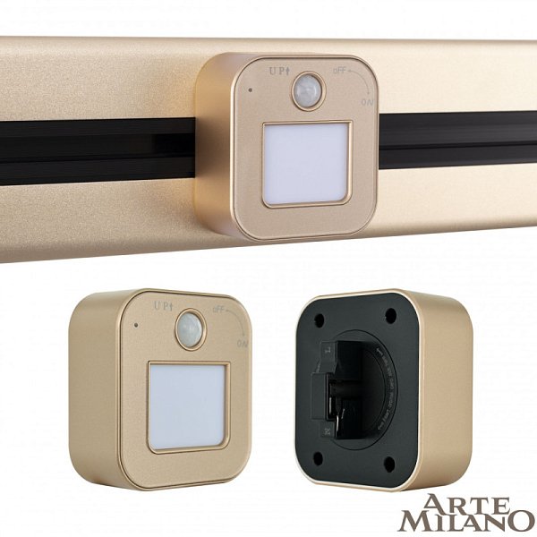 Трековая система розеток Arte Milano 380022TLS/LWS Gold