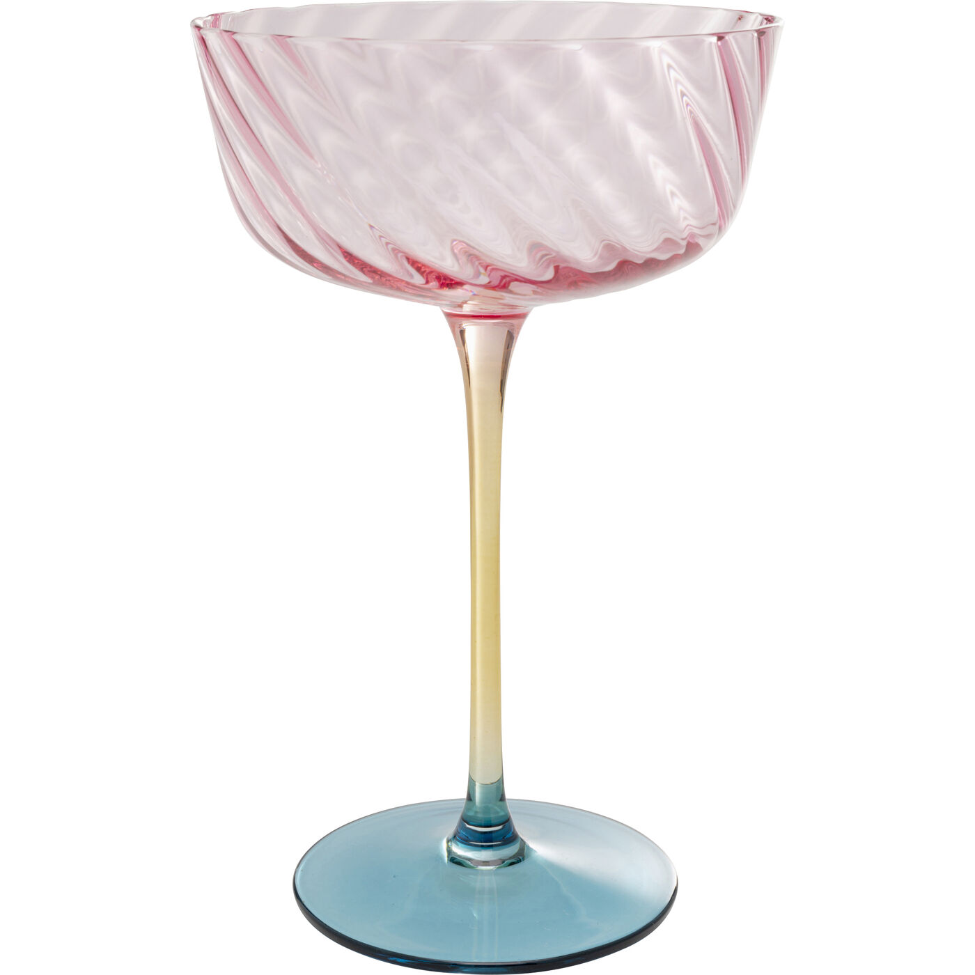 Бокал для шампанского Twist 18cm assorted KARE 58119