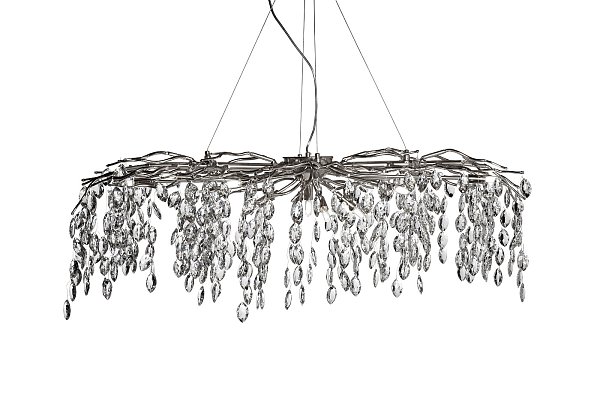 Люстра со стеклянными подвесами цвет ром Garda Decor 86-8068/1200S