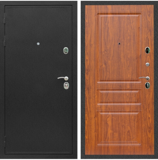 Дверь входная Graf Престиж Черный крокодил / МДФ 16 мм ФЛ-243 Мореная береза