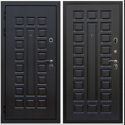 Дверь входная Graf Люксор 3К Шагрень черная ГОТОВАЯ / МДФ 16 мм ФЛ-183 Венге