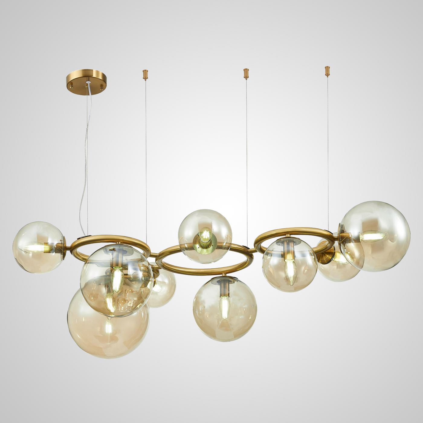 Подвестная люстра POLDI AMBER D60 by ImperiumLoft