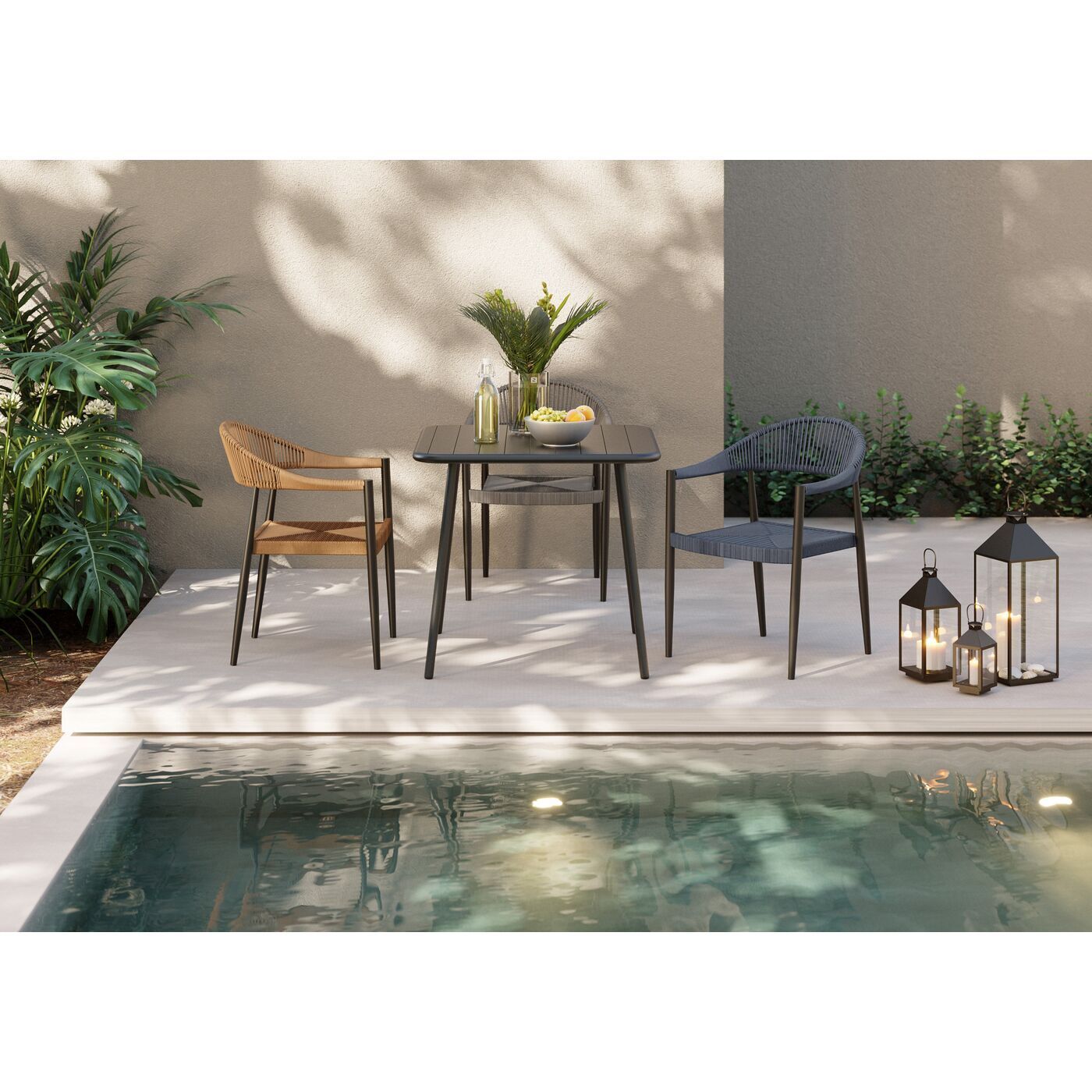 Стул с подлокотниками KARE Cala Pi 86867