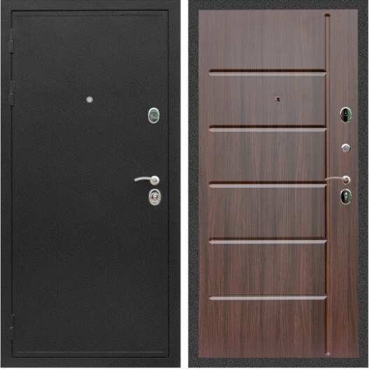 Дверь входная Graf Престиж Черный крокодил / МДФ 16 мм ФЛ-102 Эковенге