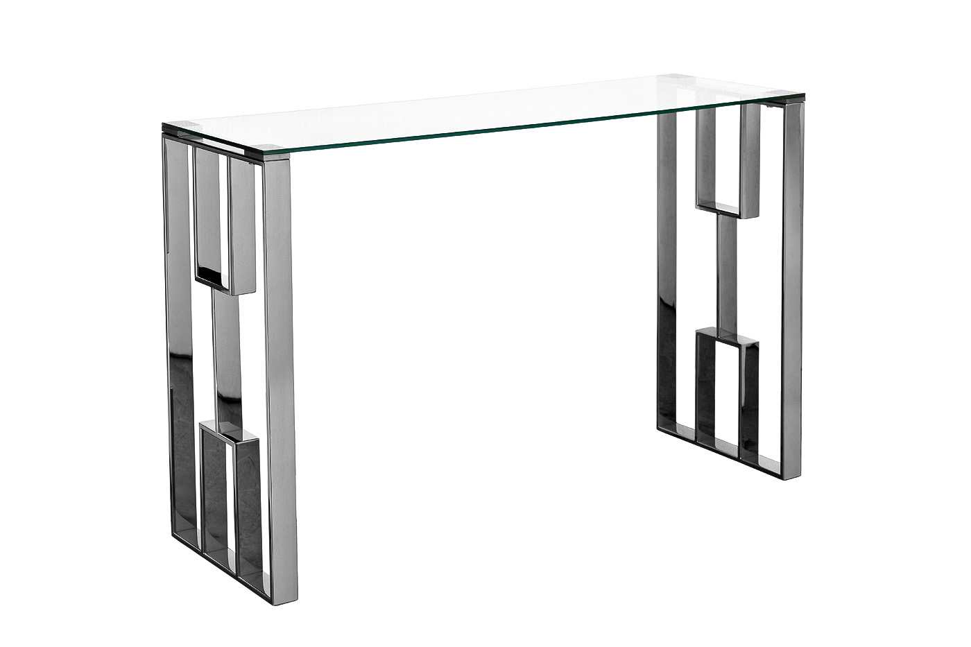 Консоль прозрачное стекло/хром Garda Decor 47ED-08200