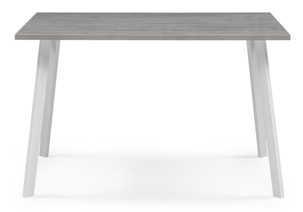 Стол деревянный Woodville Тринити Лофт 120х80х75 25 мм бетон / белый матовый 534915