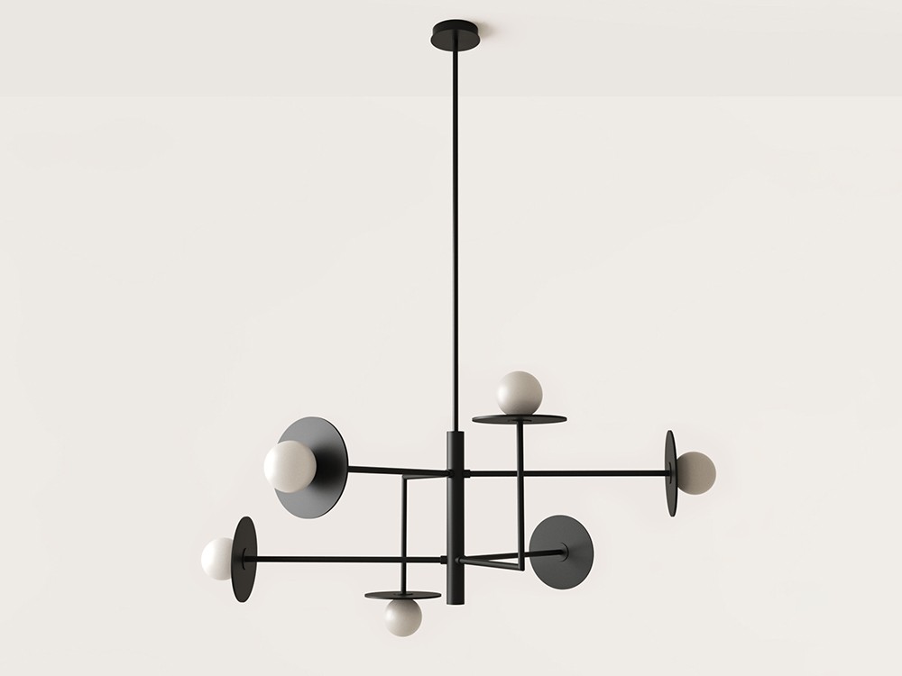 Подвесной светильник Miro 6L / металлические диски 1289/20 Aromas del Campo