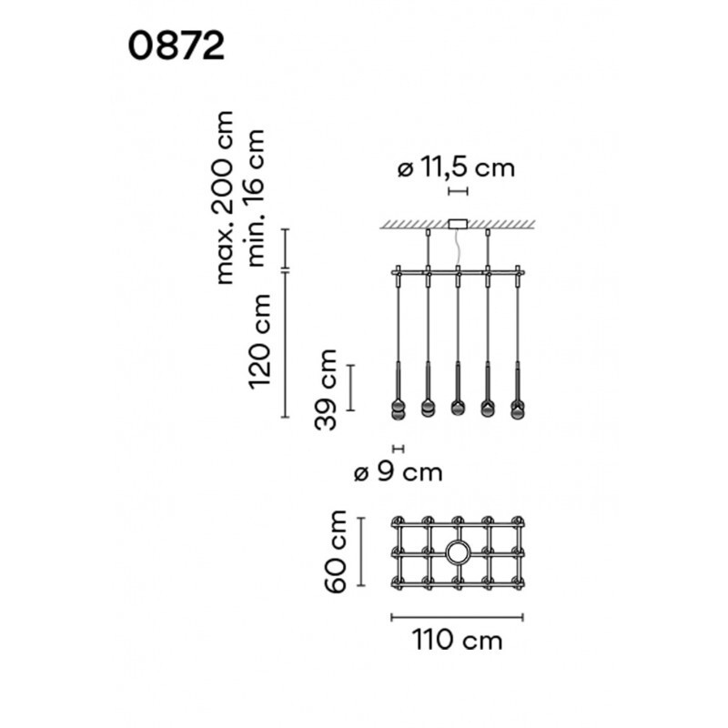 ПОДВЕСНОЙ СВЕТИЛЬНИК  VIBIA Algorithm 0872