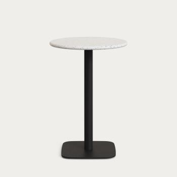 Высокий барный стол Saura со столешницей из белого терраццо 70x70x99 см La Forma (ex Julia Grup)