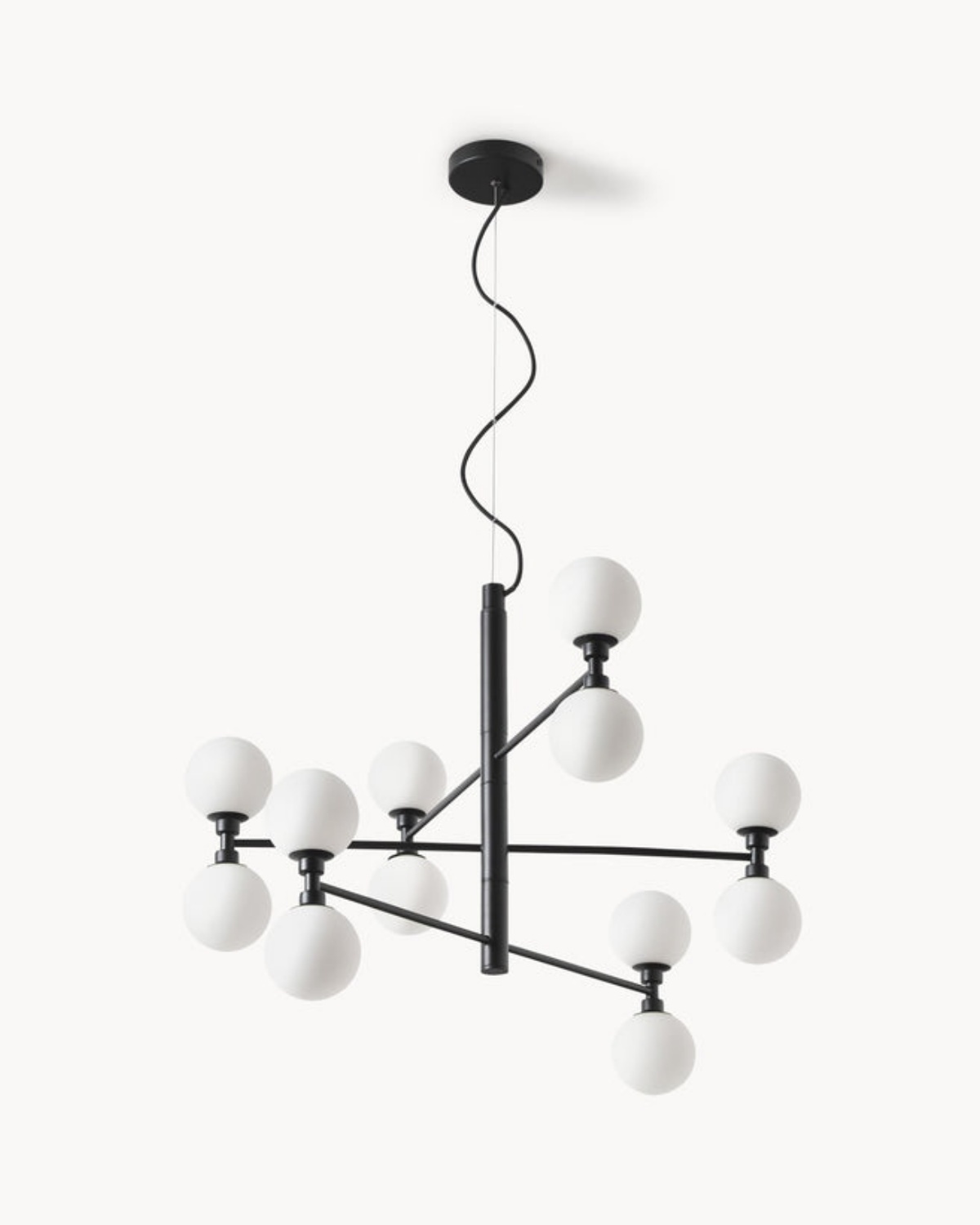 Чёрная люстра Гровер Louvre Home LCH030825SWL