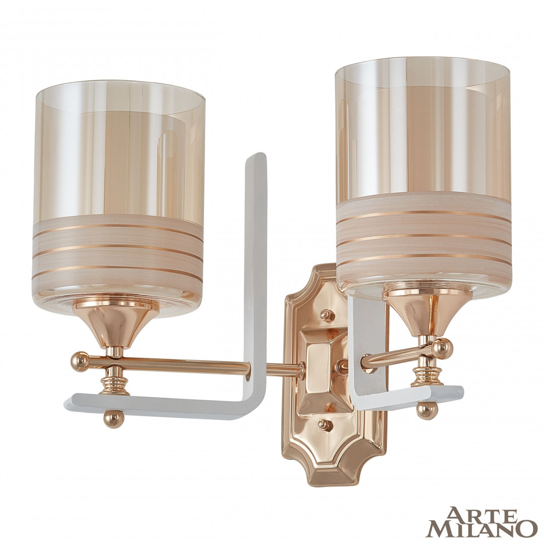 Бра с плафонами 306087/2W Wh/Gd Arte Milano