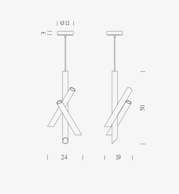 Подвесной светильник Nemo Tubes 3 white