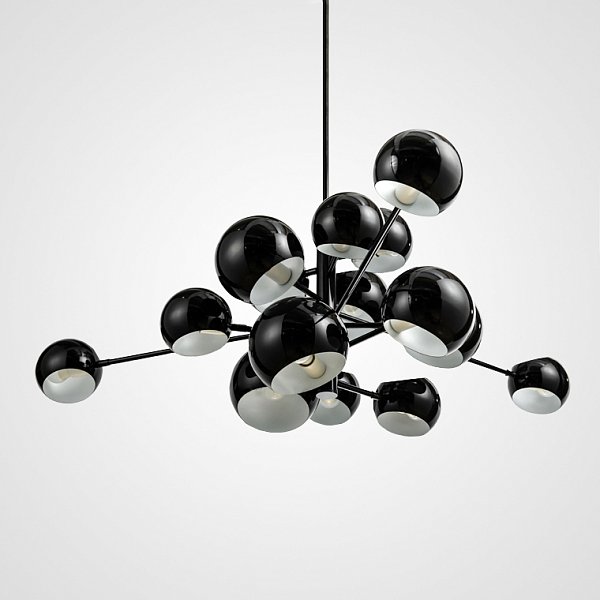 Дизайнерская люстра Kopra Burst L15 Black by ImperiumLoft