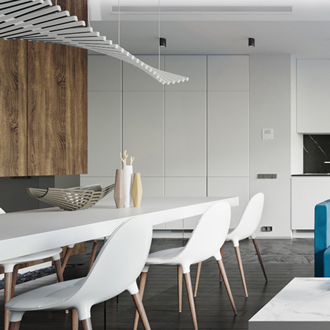 Подвесной светильник RITHM L50 White by ImperiumLoft