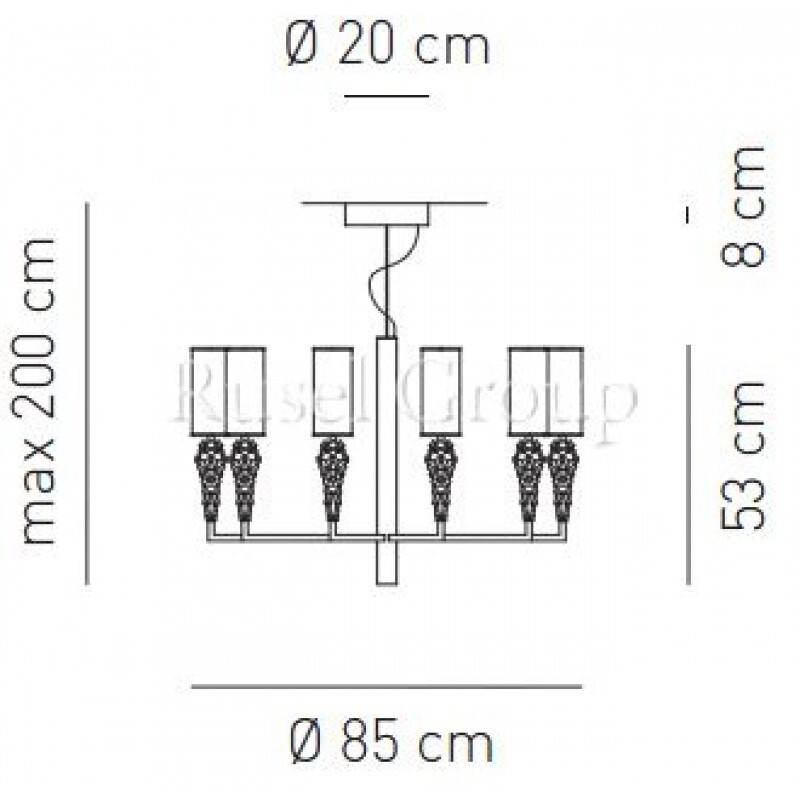 Люстра Axo Light SUBZERO SP 10