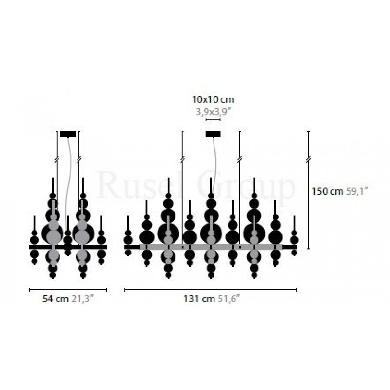 Подвесной светильник ILFARI TEARS FROM MOON H22+3