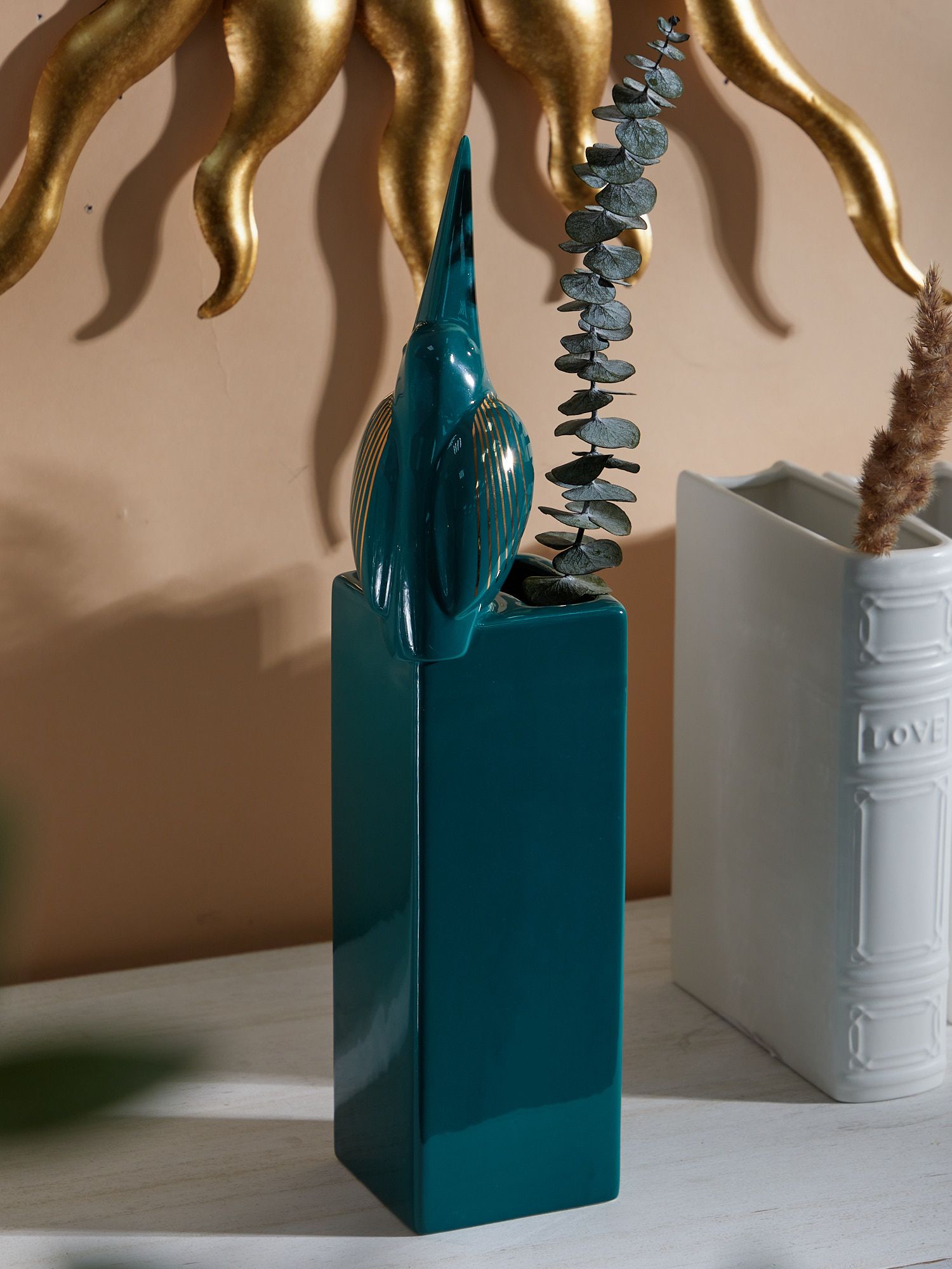 Ваза с птицей Glasar 68-040